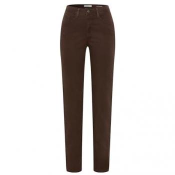 BRAX Women's Straight Fit Mary Trousers, Brown, Size 46