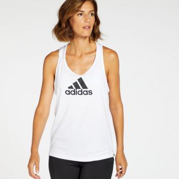 Adidas Big Logo Camiseta De Tirantes Mujeres - Blanco, Negro