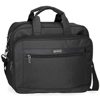 Movom Business Maletín Doble Compartimento Adaptable para Portátil 15,6 Negro 40x32x13 cms Poliéster