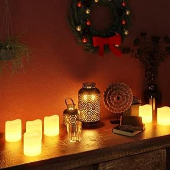 Elektrische LED-Kerzen 12 Stk. Warmweiß