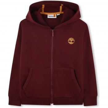 Timberland Sudadera de niño con cremallera, capucha y logo trasero T60326