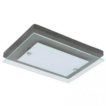 Lámpara de Techo Angus Multicolor - Cemento, Metal y Vidrio - 29x11x6,5 cm