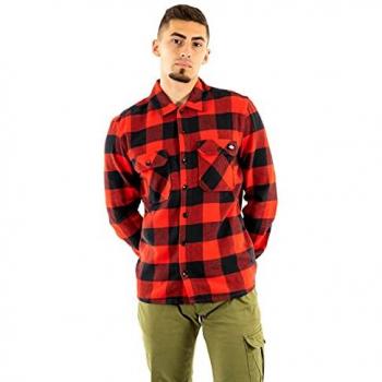 Camisa de Manga Larga Dickies New Sacramento Unisex Roja Talla XL