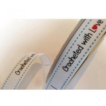 Bertie's Bows Ribbon - Rollo de etiquetas «cosido con amor»