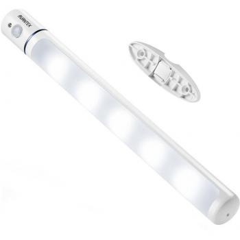 AVANTEK Sensor de Luz Led de Pared Luces de Noche con PIR Sensor de Movimiento Automático Movimiento Activado y Batería Impulsado, 60 Lúmenes, Blanco Frío 6500K
