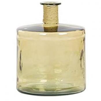 Jarrón DKD Home Decor Ámbar Cuerda Cristal Templado 35 x 35 x 45 cm
