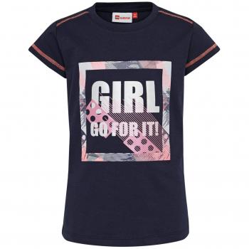 LEGO Wear Girl Tippi 327-T-shirt, Camiseta para Niñas, Azul