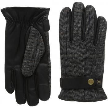Isotoner Smartouch Mens Herringbone Back Glove-Guantes Hombre,