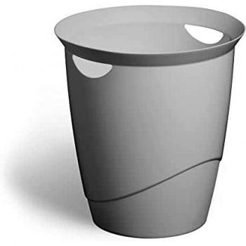 Papelera Durable ECO 16L Circular Gris, 100% Reciclado, Certificado Blue Angel