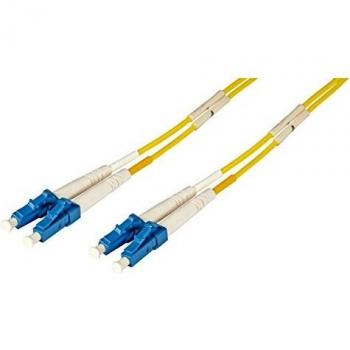 Cable de Fibra Óptica Duplex LC-LC 2 metros OS2 (9/125µm) LSZH Amarillo