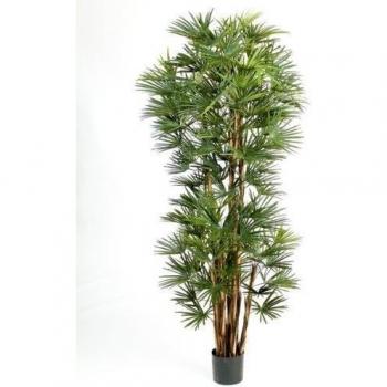 artplants.de Palmera Rhapis Decorativa con 173 Hojas, Deluxe, 210cm - Mata sintética - Árbol Artificial