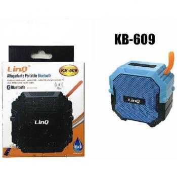 Altavoz Bluetooth Portátil Impermeable con USB, Radio FM y TF Linq KB-609