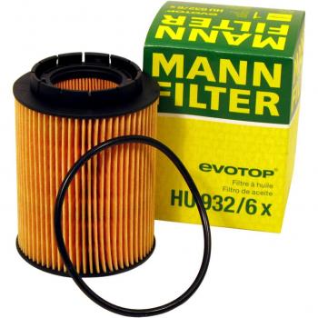 Original MANN-FILTER Filtro de aceite HU 932/6 x – Set de filtro de aceite juego de juntas – Para automóviles