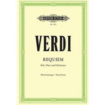 Misa de Réquiem de Giuseppe Verdi para Coro y Piano con Partitura para 4 Solistas, Coro y Orquesta