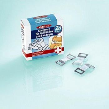 Klammern Wundmed para Mullbinden y Bandajes, 20 piezas blancas