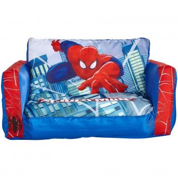Spiderman 286SDM - Mini sofá y tumbona desplegable 2 en 1, color azul