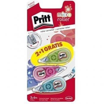 Pritt 2047694 - Pack de 3 correctores, 5 mm x 6 m