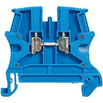 Borna de conexión azul 4mm² entrada/salida Legrand Viking 3 - 1 joncción/1 entrada/1 salida