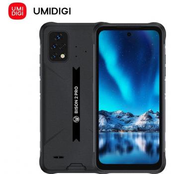 Smartphone Resistente UMIDIGI Bison 2 Pro Android 12, 8GB RAM, 256GB Almacenamiento, Cámara Triple de 48MP, Batería de 6150mAh, NFC