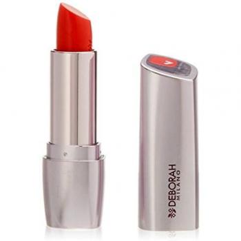 Deborah Milano Red Shine Long-Lasting Cream Lipstick SPF 15, Coral 07, 4.4g