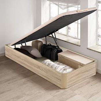 Canapé Abatible Pikolin Airbox Color Natural 90x200 - Fácil Apertura, Alta Capacidad de Almacenaje y Tapa 3D Transpirable con Servicio Premium