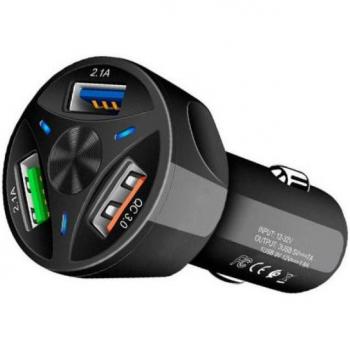 Cargador de Mechero de Coche Unotec QC 3.0 con 3x USB