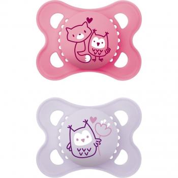Chupete MAM Original Pure Silicona 2-6 meses (Rosa)