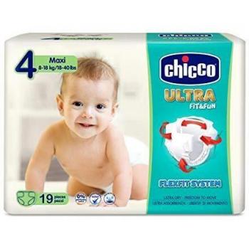 Pañales Talla 4 Ultra Fit&Fun Maxi 8-18 kg 19 uds. Chicco