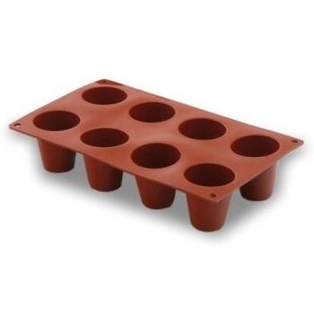 Lacor 66713 - 3 molde silicona cilindro grande 8 cavid