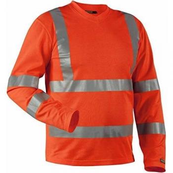 Blaklader High-Visibility Long-Sleeve UV Protection T-Shirt, Orange, XXL