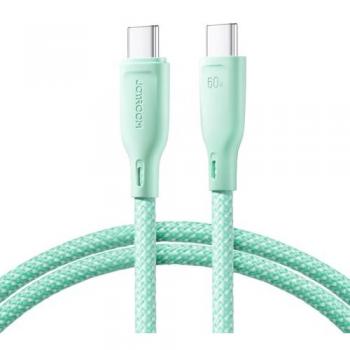 Cable USB-C 60W Transferencia Rápida Multicolor 1m Verde
