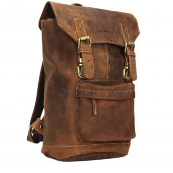 Greenburry Vintage mochila piel 42 cm compartimento Laptop brown