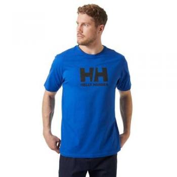 Camiseta Helly Hansen Hh Logo Manga Corta Hombre Azul Cobalto - S