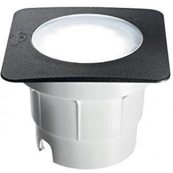 Lámpara de techo empotrable foco negro CECI 1 bombilla, tipo: foco empotrable exterior cuadrado grande led 1 luz, color: negro, clasificación IP67
