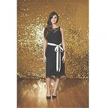 'TRLYC 275 * 120 Shimmer Tela de lentejuelas fondo de Fotografía Para Boda La venta colores disponibles 275*120 sequin backdrop dorado