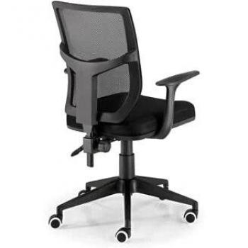 Silla de escritorio y ordenador Euromof Roma malla negro