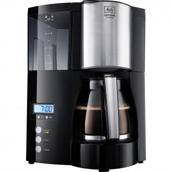 Melitta 100801 BK Optima Timer - Cafetera de goteo, color negro