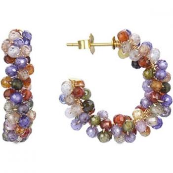 Pendientes Luxenter Salblai Trendcon de Plata de Ley 925 con Baño de Oro