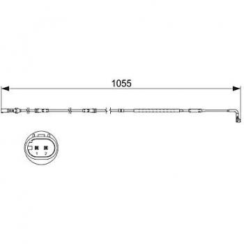 Sensor de desgaste de pastillas de frenos BOSCH 1 987 473 506