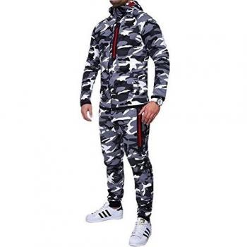 MT Styles - TR-5037 Harlem - Chándal - Gris - Talla M