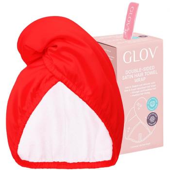 GLOV - Toalla de satén para el pelo - Rojo
