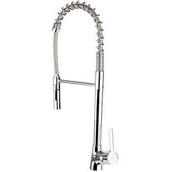 Grifo de Fregadero Profesional para Cocina Grande con Caño Extraíble, Extensible y Orientable en Cromo - Ramon Soler