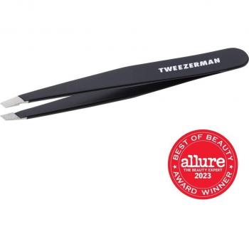 Pinza de depilar oblicua Tweezerman Slant Geranio - Color: Geranio, Tipo: Pinza de depilar, Características: Punta inclinada para precisión, diseño ergonómico, ideal para eliminar vellos con facilidad