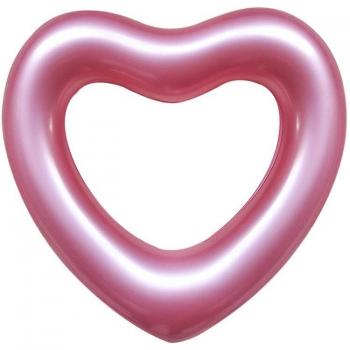 Flotador hinchable en forma de corazón DAM, 45 cm, medidas 105x105x15 cm