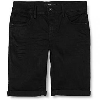 NAME IT Nlmshaun Dnmtacarl 7304 L Shorts Noos Pantalones Cortos, Denim Negro, 140 para Niños