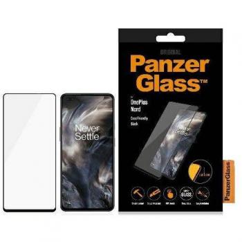 PanzerGlass E2E Super+ Protector de Pantalla para OnePlus Nord - vidrio templado resistente a arañazos, cobertura completa de la pantalla, color negro