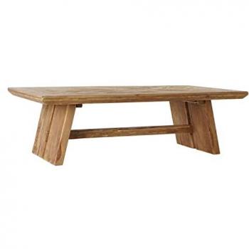 Mesa de Centro Elegante de Madera Reciclada - Sostenible y Robusta, 130 x 70 x 40 cm