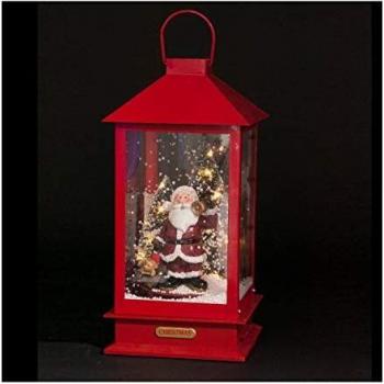 Lámpara Musical de Nieve con Luz - Decoración Navideña 38 cm