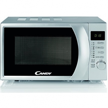 Candy Smart CMG2071DS, Microondas de 20L con Grill, 700W, Digital, 6 Niveles de Potencia, 9 Programas Preestablecidos, Bloqueo de Seguridad y Descongelación Automática - Acero Inoxidable