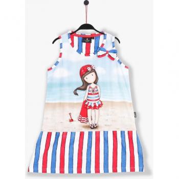 Camisón de niña corto de punto estampado